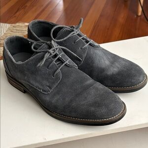 Bruno Marc Men's Gray Suede Dress Shoes